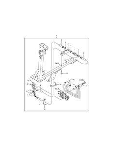 Rear Hydraulic Diagram and Parts List for SX3100 54ALB4S727-54ALB4SW727-54ALB4SX727-54ALB4SY727-54ALB4SZ727-54AMB4S727-54AMB4SW727-54AMB4SX727-54AMB4SY727-54AMB4SZ727 Cub Cadet Lawn Tractor